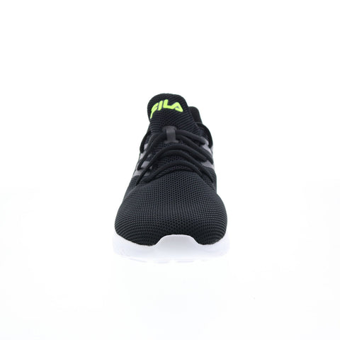 Fila Turnkey 1RM01305-016 Mens Black Canvas Lace Up Athletic Running Shoes