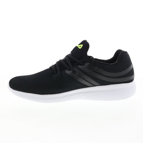Fila Turnkey 1RM01305-016 Mens Black Canvas Lace Up Athletic Running Shoes