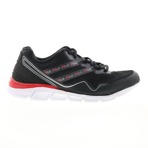 Fila Memory Vernato 8 1RM01595-005 Mens Black Canvas Athletic Running Shoes
