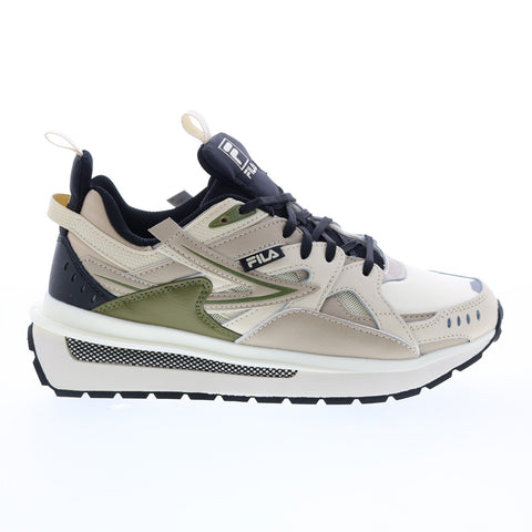 Fila Sandenal 1RM01646-201 Mens Beige Leather Lifestyle Sneakers Shoes