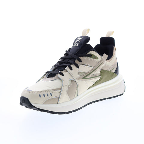 Fila Sandenal 1RM01646-201 Mens Beige Leather Lifestyle Sneakers Shoes
