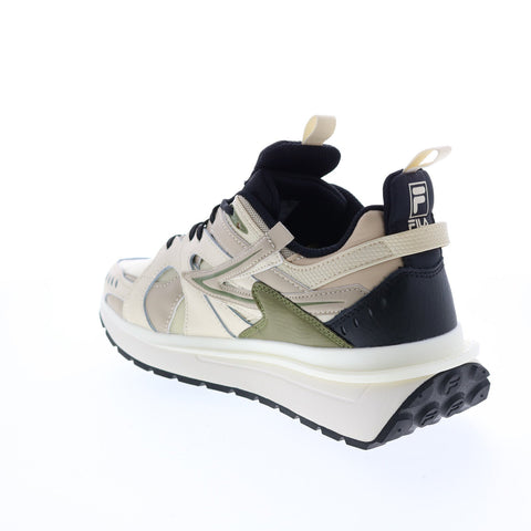Fila Sandenal 1RM01646-201 Mens Beige Leather Lifestyle Sneakers Shoes