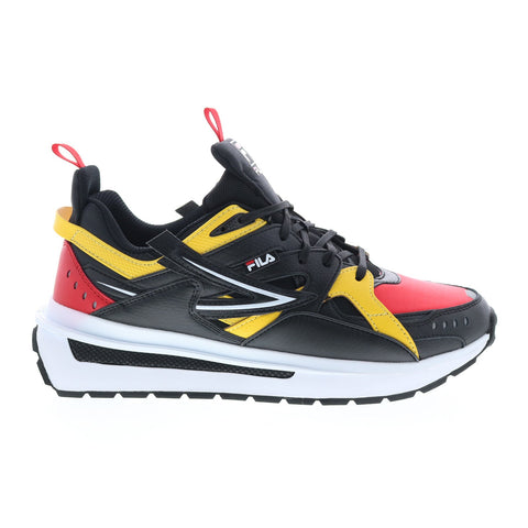 Fila Sandenal 1RM01646-606 Mens Black Leather Lifestyle Sneakers Shoes