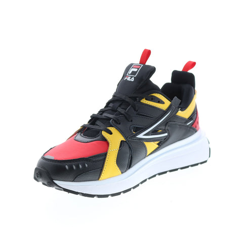 Fila Sandenal 1RM01646-606 Mens Black Leather Lifestyle Sneakers Shoes