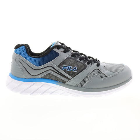 Fila Memory Maranello 22 1RM01659-256 Mens Gray Leather Athletic Running Shoes