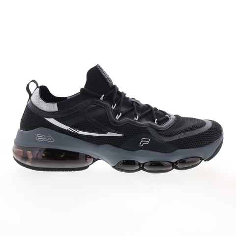 Fila Octane Run 1RM01833-002 Mens Black Canvas Lace Up Athletic Running Shoes