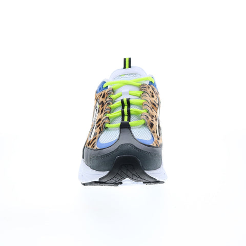 Fila Trigate Animal Mens Black Leather Lace Up Lifestyle Sneakers Shoes