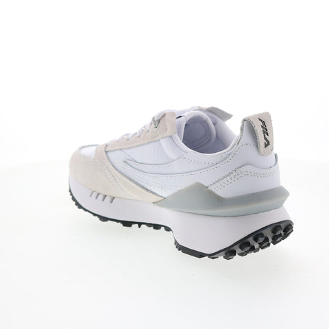 Fila Renno N Generation Patched Mens White Leather Lifestyle Sneakers Shoes