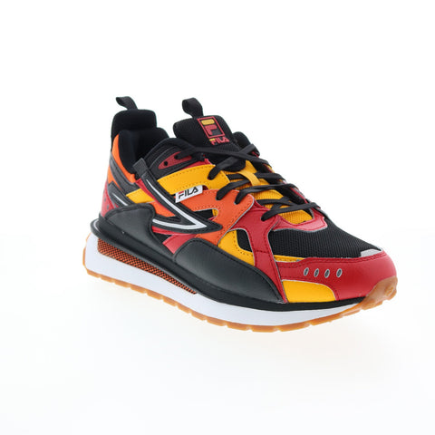 Fila Sandenal 1RM02029-025 Mens Red Leather Lifestyle Sneakers Shoes