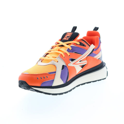 Fila Sandenal 1RM02029-856 Mens Orange Leather Lifestyle Sneakers Shoes