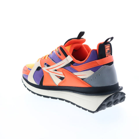 Fila Sandenal 1RM02029-856 Mens Orange Leather Lifestyle Sneakers Shoes