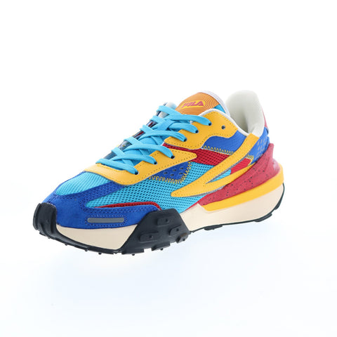 Fila Rapidride 1RM02167-431 Mens Blue Suede Lifestyle Sneakers Shoes