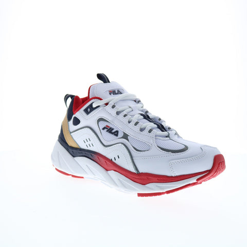 Fila Trigate 1RM02232-125 Mens White Leather Lifestyle Sneakers Shoes