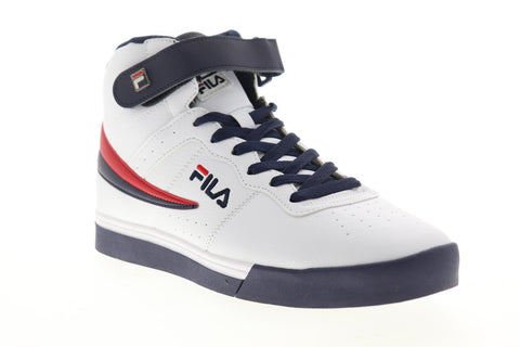 Fila Vulc 13 1SC60526-125 Mens White Leather Lace Up High Top Sneakers Shoes