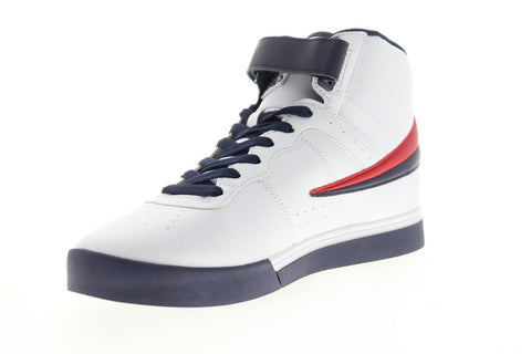 Fila Vulc 13 1SC60526-125 Mens White Leather Lace Up High Top Sneakers Shoes