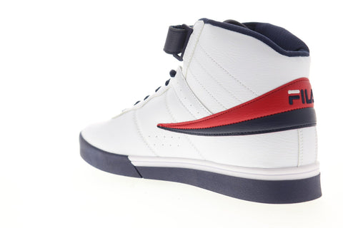 Fila Vulc 13 1SC60526-125 Mens White Leather Lace Up High Top Sneakers Shoes