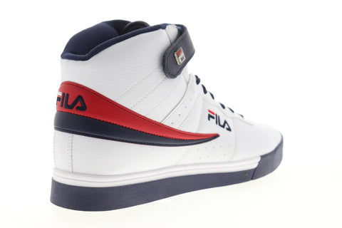 Fila Vulc 13 1SC60526-125 Mens White Leather Lace Up High Top Sneakers Shoes
