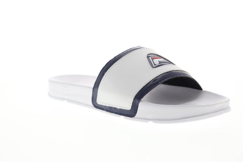 Fila Drifter 96 1SM00007-125 Mens White Slip On Slides Sandals Shoes