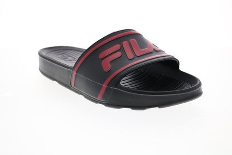 Fila Sleek Slide ST 1SM00029-024 Mens Black Synthetic Slides Sandals Shoes