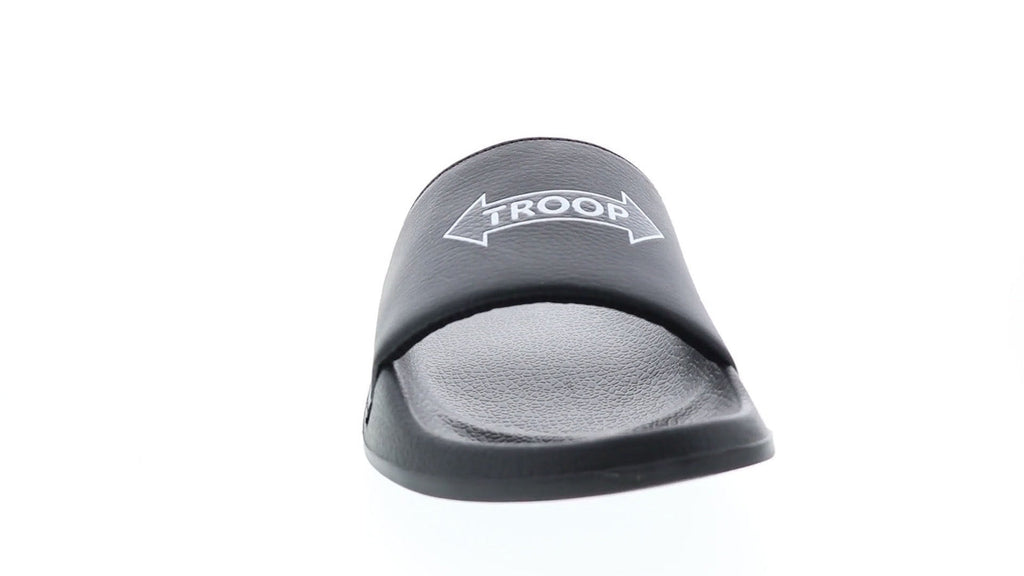 Men\'s Troop Arrow Slide Grey | Black Flip Flops Troop Arrow Slides Black/Castlerock/PGOLD Men main image 2