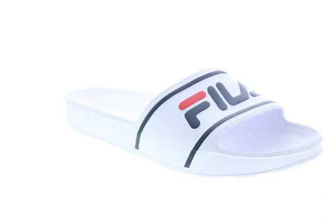 Fila Sleek Slide ST 1SM00075-125 Mens White Synthetic Slides Sandals Shoes