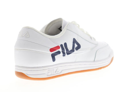 Fila Original Tennis Logo Mens White Synthetic Low Top Lace Up Sneakers Shoes