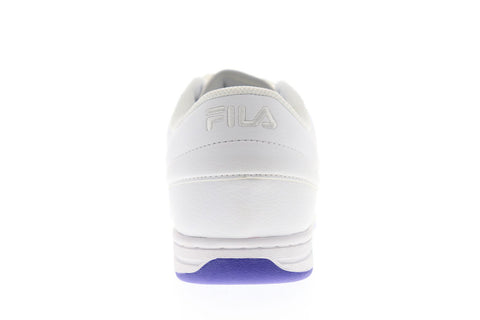 Fila Original Tennis Logo Mens White Synthetic Low Top Lace Up Sneakers Shoes