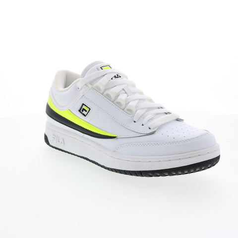 Fila T-1 Mid 1TM00074-115 Mens White Leather Lifestyle Sneakers Shoes
