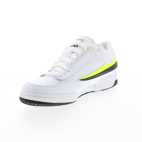 Fila T-1 Mid 1TM00074-115 Mens White Leather Lifestyle Sneakers Shoes