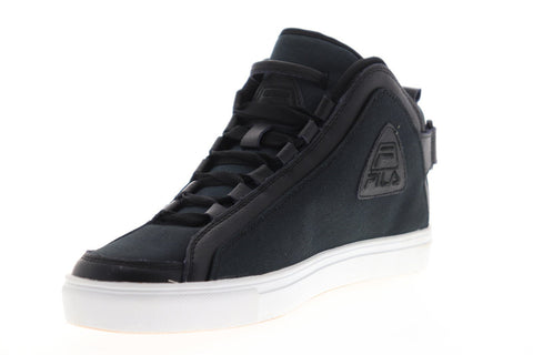 Fila V 96 Mens Black Canvas Low Top Lace Up Sneakers Shoes
