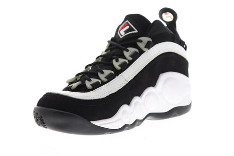 Fila Bubbles Mens White Suede Athletic Lace Up Basketball Shoes