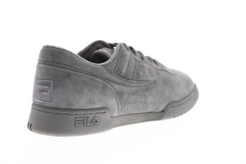 Fila Original Fitness Premium Mens Gray Suede Low Top Sneakers Shoes