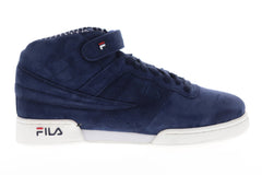 Fila F-13 Ps Mens Blue Suede Low Top Lace Up Sneakers Shoes