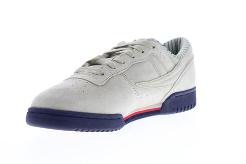 Fila Original Fitness Ps Mens Gray Suede Low Top Lace Up Sneakers Shoes
