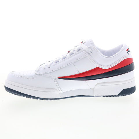 Fila T-1 Mid 1VT13037-150 Mens White Leather Lifestyle Sneakers Shoes