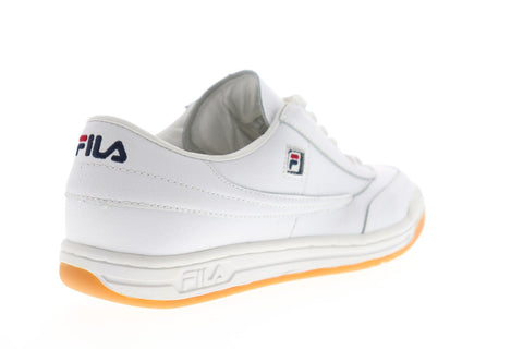 Fila Original Tennis Mens White Leather Low Top Lace Up Sneakers Shoes