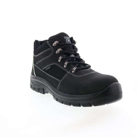 Skechers Work Trophus Letic Steel Toe 200002 Mens Black Leather Work Boots