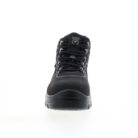 Skechers Work Trophus Letic Steel Toe 200002 Mens Black Leather Work Boots