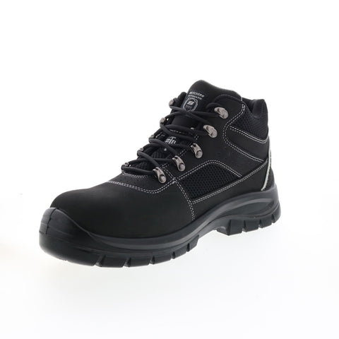 Skechers Work Trophus Letic Steel Toe 200002 Mens Black Leather Work Boots