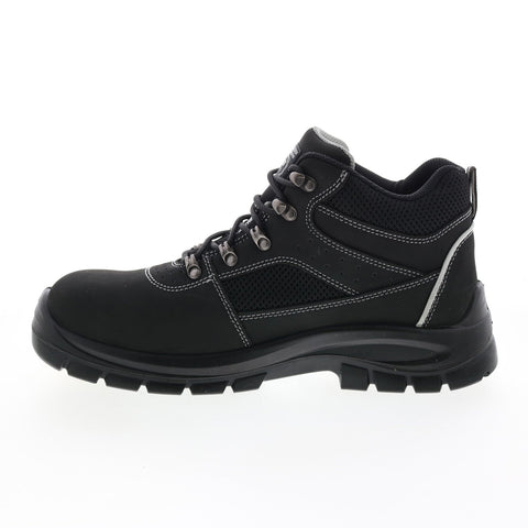 Skechers Work Trophus Letic Steel Toe 200002 Mens Black Leather Work Boots