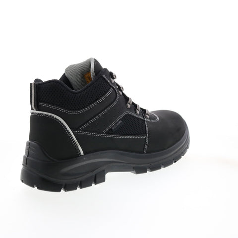 Skechers Work Trophus Letic Steel Toe 200002 Mens Black Leather Work Boots