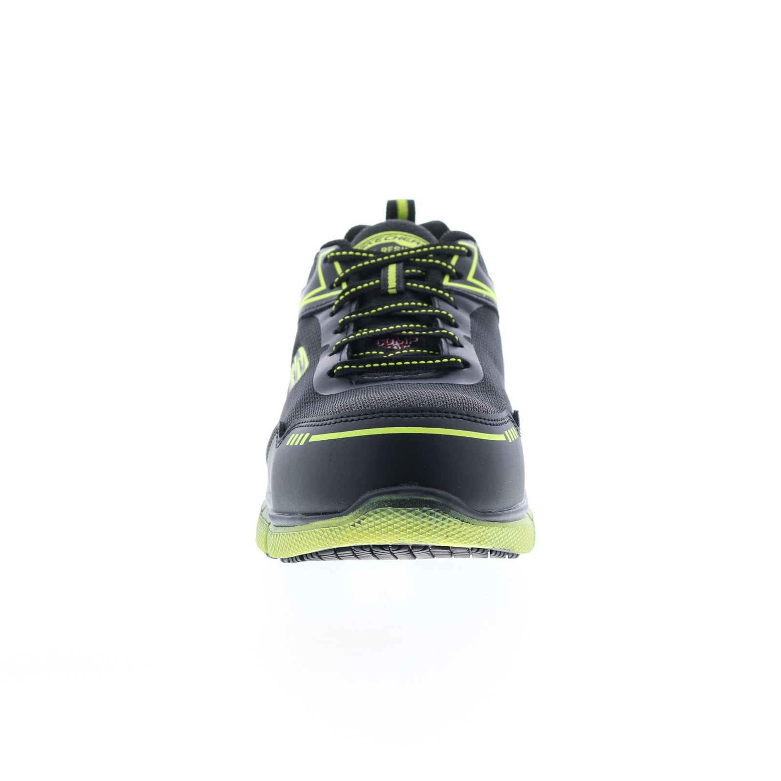 Skechers - Mens Telfin - Rieg Shoe, Size: 8 M US, Color: Black/Lime