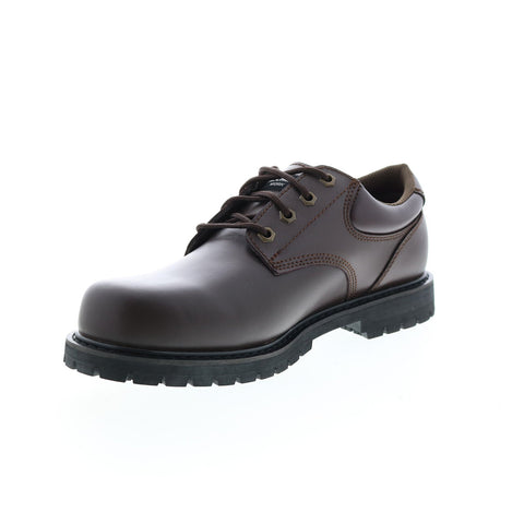 Skechers Work Relaxed Fit Cottonwood Vorbeck Slip Resistant 200015 Mens Brown Work Boots