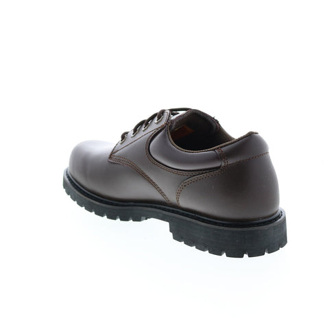 Skechers Work Relaxed Fit Cottonwood Vorbeck Slip Resistant 200015 Mens Brown Work Boots