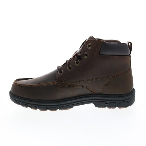 Skechers Work Relaxed Fit Vicksburk Gentain Mens Brown Leather Work Boots