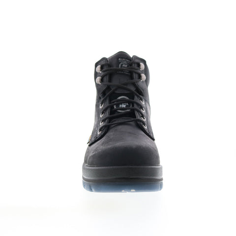 Skechers Argum 200034 Mens Black Leather Lace Up Work Boots