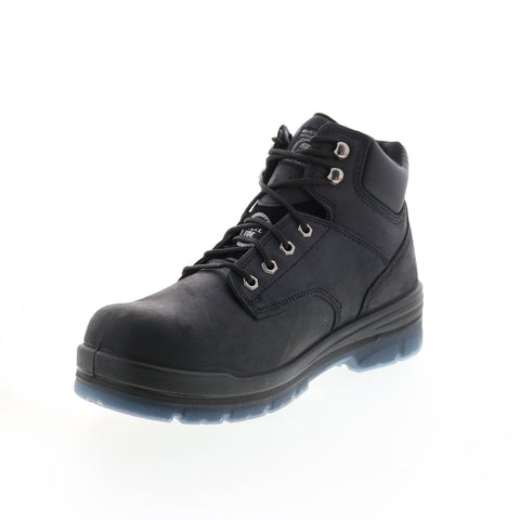 Skechers Argum 200034 Mens Black Leather Lace Up Work Boots