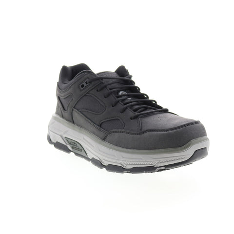 Skechers Work Relaxed Fit Max Stout Alloy Toe Mens Black Athletic Work Shoes