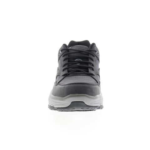 Skechers Work Relaxed Fit Max Stout Alloy Toe Mens Black Athletic Work Shoes