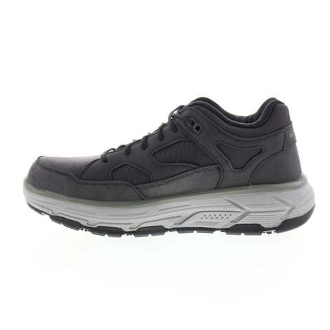 Skechers Work Relaxed Fit Max Stout Alloy Toe Mens Black Athletic Work Shoes